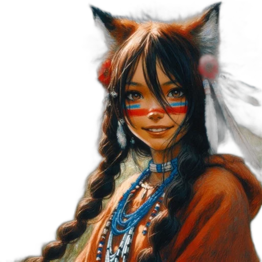 mask, staff, face, fantasy art transparent PNG cut-out