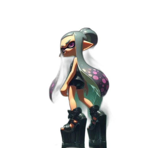 dress, weapon, staff, robot transparent PNG cut-out