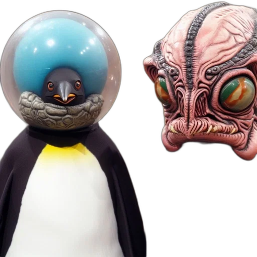 mask, concept art, 3d render, outer space transparent PNG cut-out