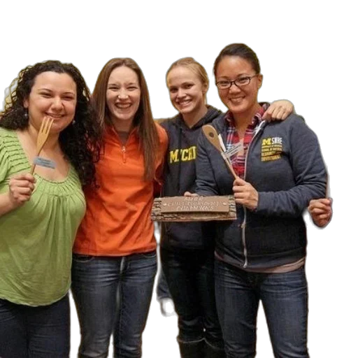 staff, group, people, pose transparent PNG cut-out