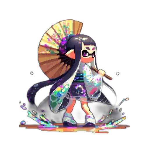 dragon, mask, staff, dress transparent PNG cut-out