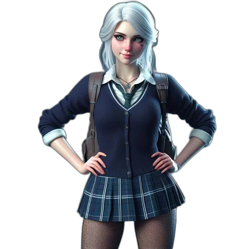jacket, dress, staff, face transparent PNG cut-out