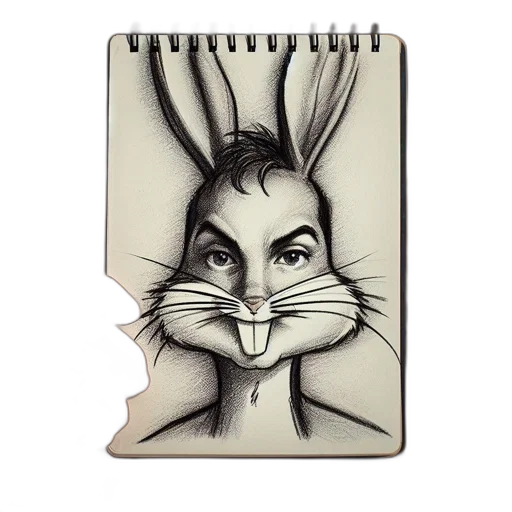 face, animal, mask, pencil sketch transparent PNG cut-out