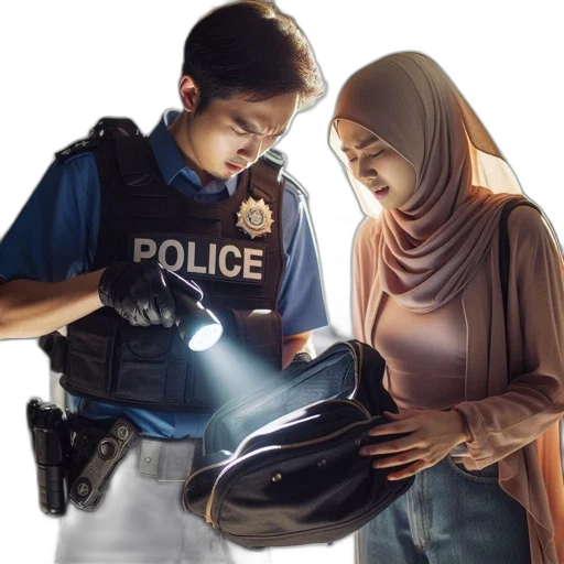 urban, environment, police, officer transparent PNG cut-out
