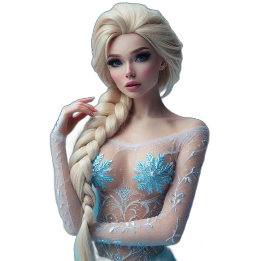 dress, jewelry, fantasy art, concept art transparent PNG cut-out