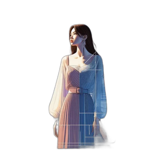 dress, jacket, jewelry, robot transparent PNG cut-out