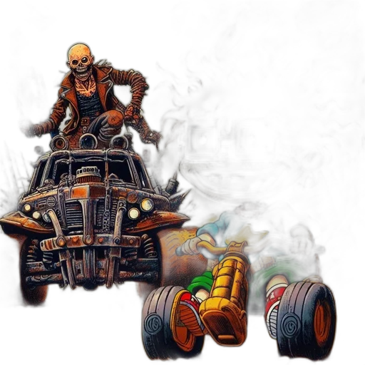 car, weapon, robot, concept art transparent PNG cut-out