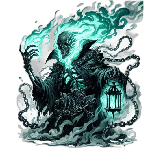 creature, mask, dragon, staff transparent PNG cut-out