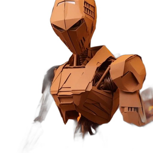 robot, staff, mask, concept art transparent PNG cut-out