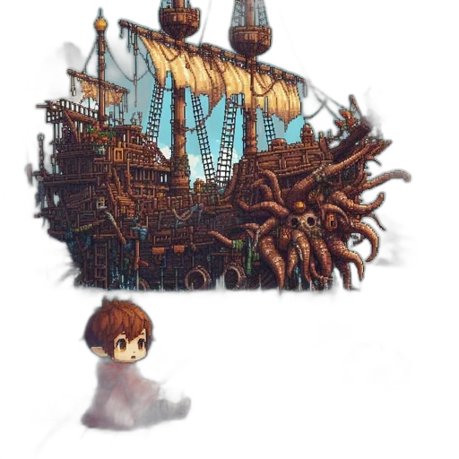 crown, creature, weapon, staff transparent PNG cut-out