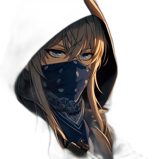 mask, face, weapon, fantasy art transparent PNG cut-out