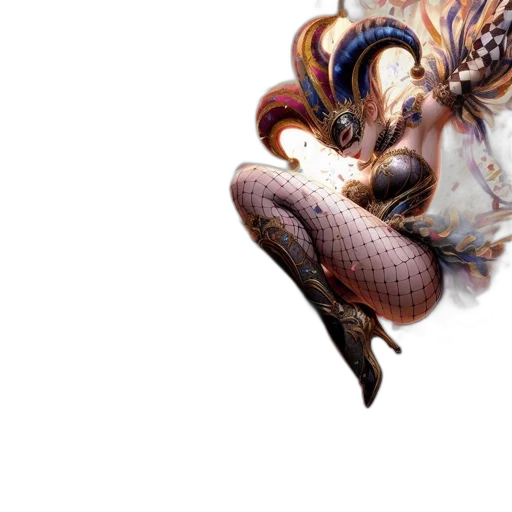 hair, dragon, creature, dress transparent PNG cut-out
