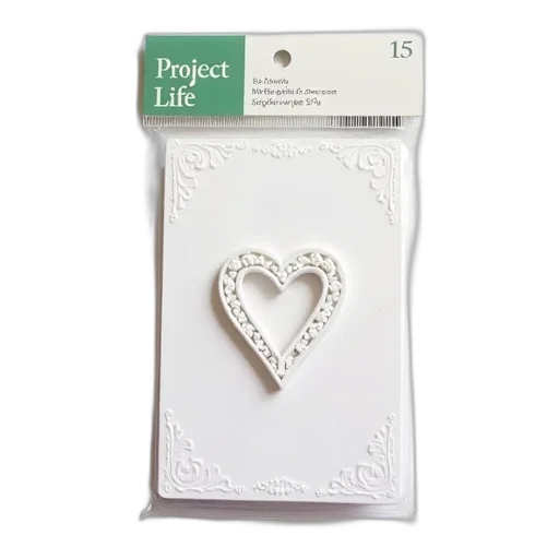 jewelry, white, card, heart-shaped transparent PNG cut-out