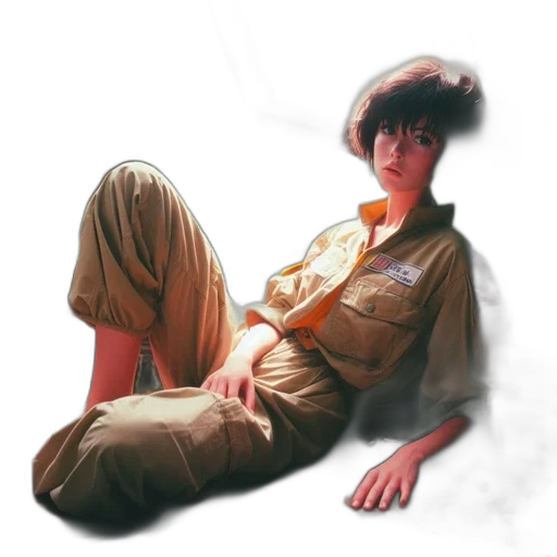 staff, jacket, creature, face transparent PNG cut-out