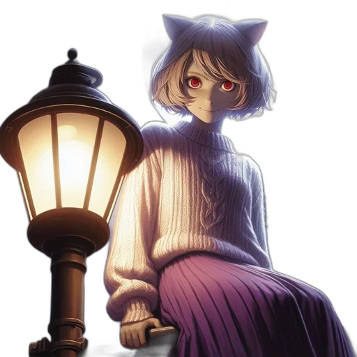 dress, staff, mask, creature transparent PNG cut-out