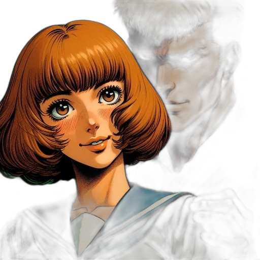 face, comic book art, concept art, photorealistic transparent PNG cut-out