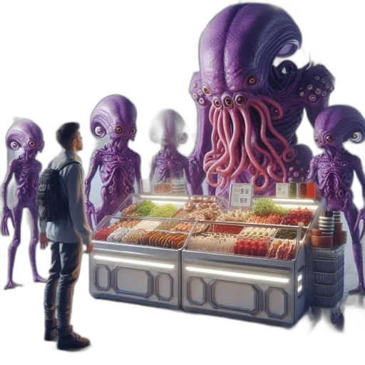 food, creature, robot, concept art transparent PNG cut-out