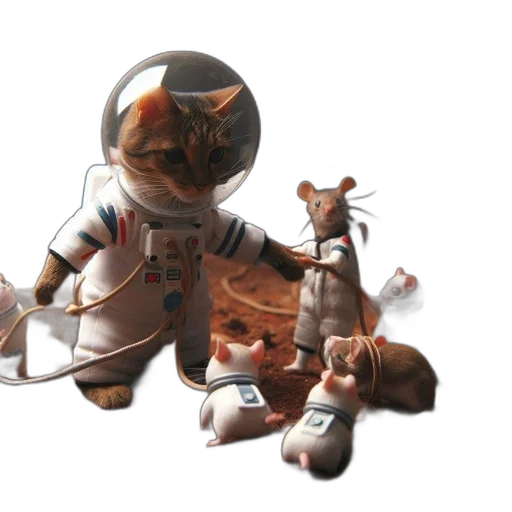 robot, staff, animal, concept art transparent PNG cut-out