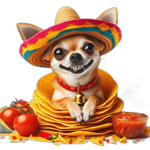 hat, food, animal, face transparent PNG cut-out