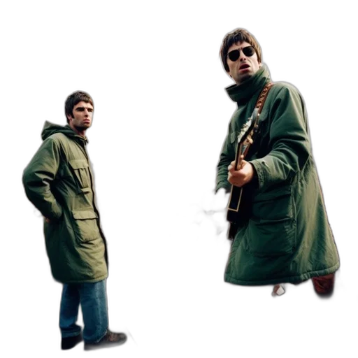 jacket, concept art, two, musicians transparent PNG cut-out