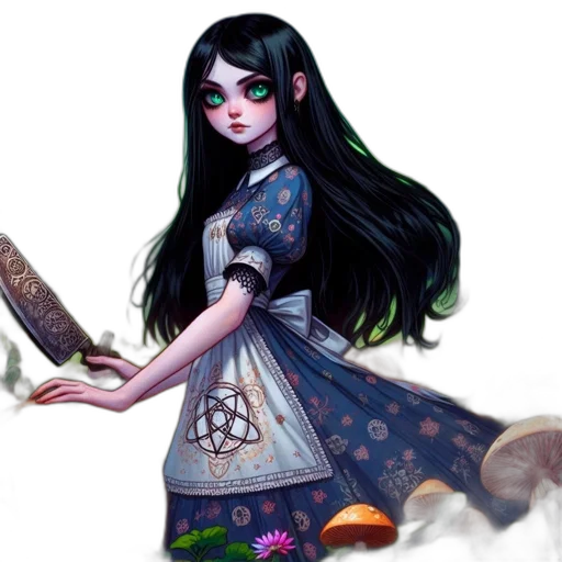 staff, dress, sword, mask transparent PNG cut-out
