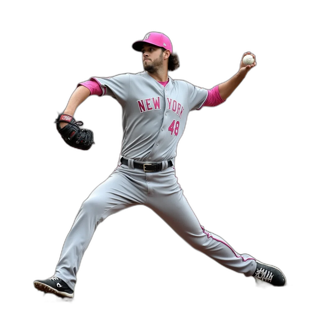 baseball, player, gray, uniform transparent PNG cut-out