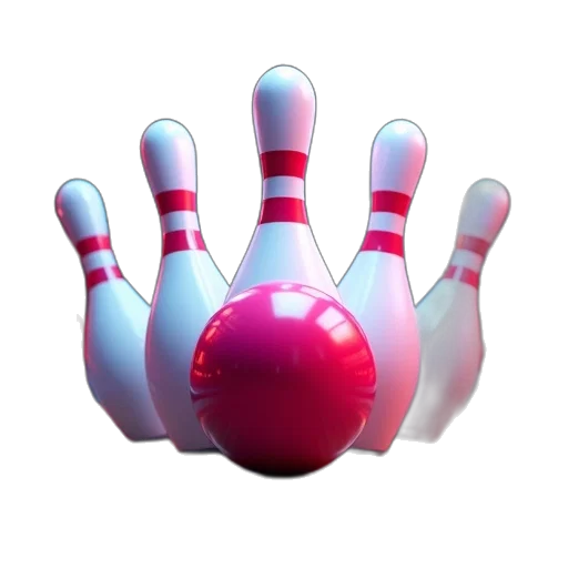 weapon, 3d render, photorealistic, bowling transparent PNG cut-out