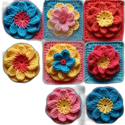 flower, colorful, pastel, neon transparent PNG cut-out