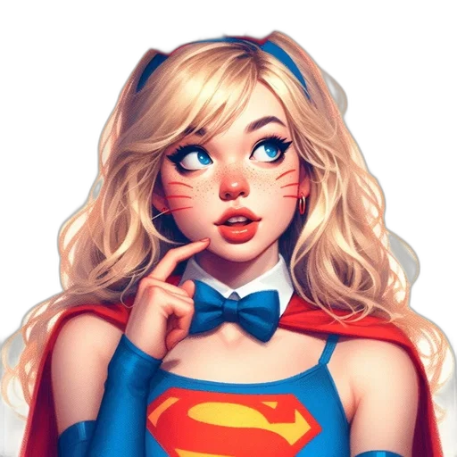 face, dress, comic book art, fantasy art transparent PNG cut-out