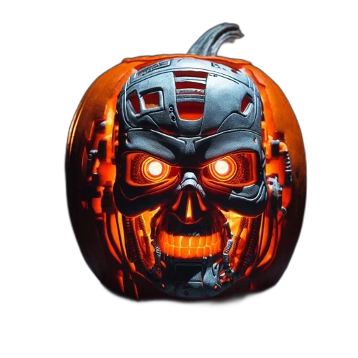 robot, mask, 3d render, concept art transparent PNG cut-out