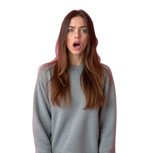 jacket, hair, dress, face transparent PNG cut-out