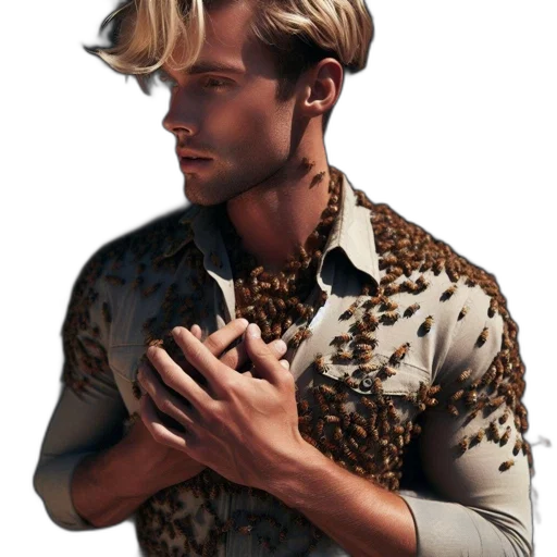 jacket, hair, face, animal transparent PNG cut-out