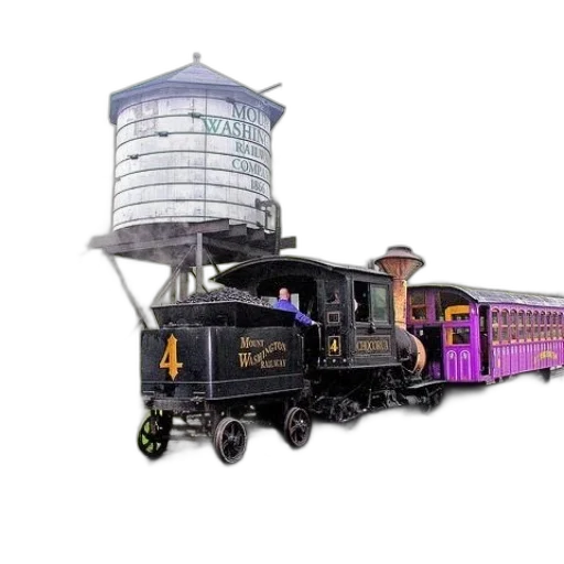concept art, 3d render, steam, train transparent PNG cut-out