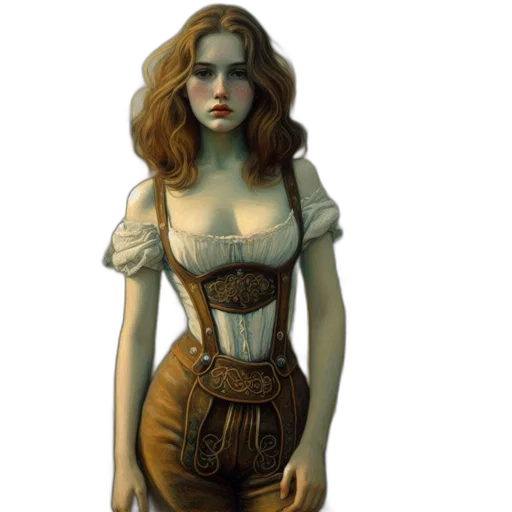 dress, concept art, fantasy art, comic book art transparent PNG cut-out