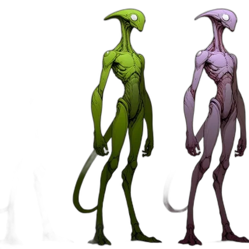 creature, concept art, fantasy art, 3d render transparent PNG cut-out