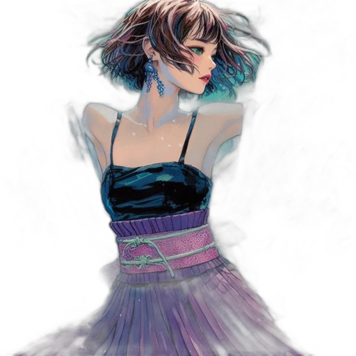dress, hair, jewelry, crown transparent PNG cut-out