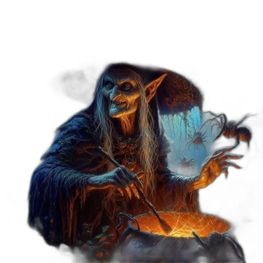 creature, mask, face, staff transparent PNG cut-out