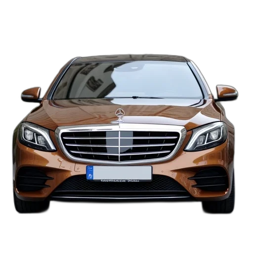 car, 3d render, photorealistic, brown transparent PNG cut-out