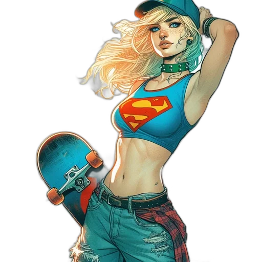 comic book art, concept art, fantasy art, cartoon transparent PNG cut-out