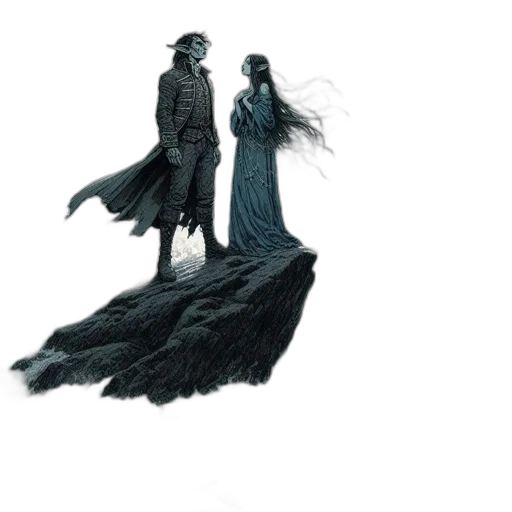 dress, creature, hat, concept art transparent PNG cut-out
