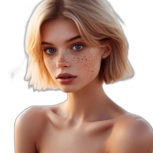 face, hair, jewelry, mask transparent PNG cut-out