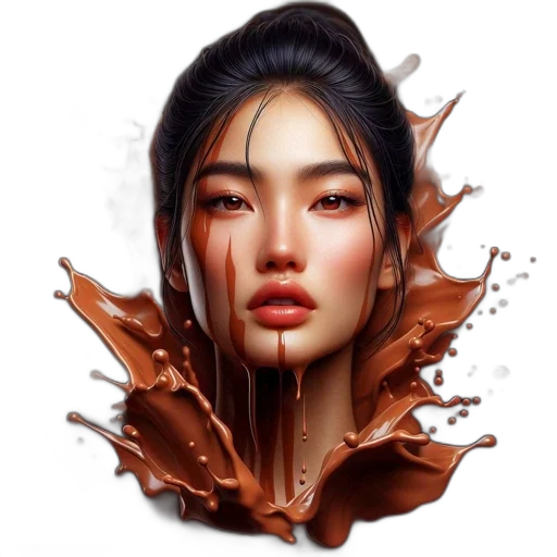 face, photorealistic, fantasy art, oil painting transparent PNG cut-out