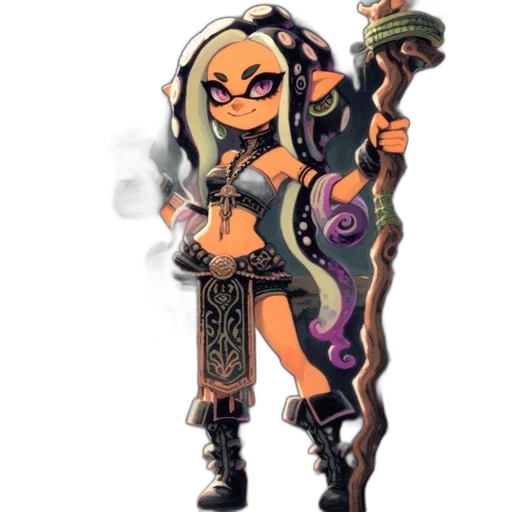staff, weapon, fantasy art, concept art transparent PNG cut-out