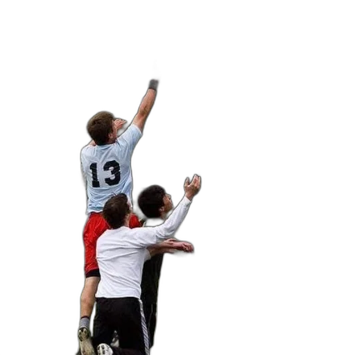 group, men, playing, ultimate transparent PNG cut-out