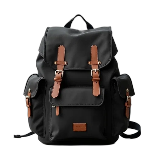 3d render, dark, porter, backpack transparent PNG cut-out