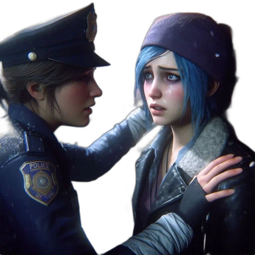 jacket, face, concept art, photorealistic transparent PNG cut-out