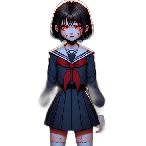 mask, creature, dress, staff transparent PNG cut-out