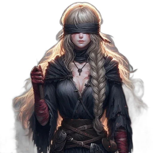 staff, sword, hat, face transparent PNG cut-out