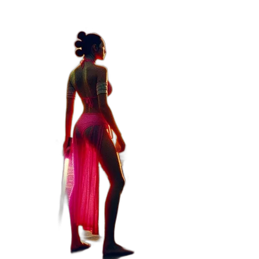 dress, staff, umbrella, mask transparent PNG cut-out