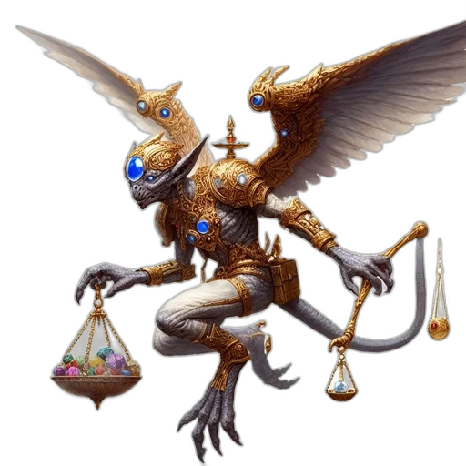 dragon, jewelry, staff, concept art transparent PNG cut-out